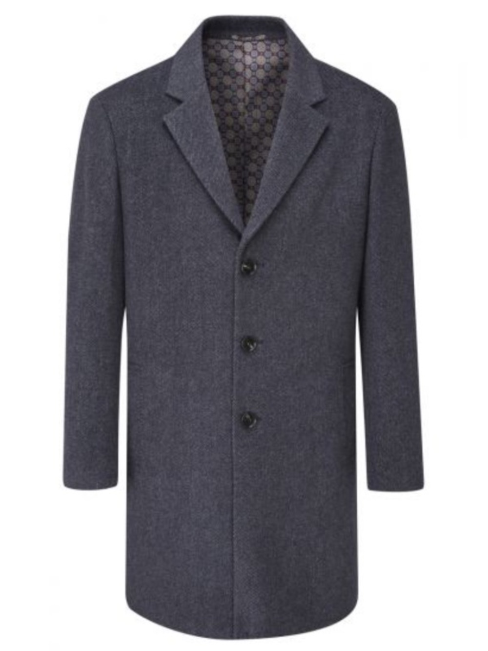 Skopes Millgate Overcoat Men's 2XL Grey Wool Blend